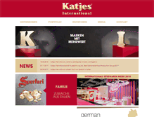 Tablet Screenshot of katjes-international.de